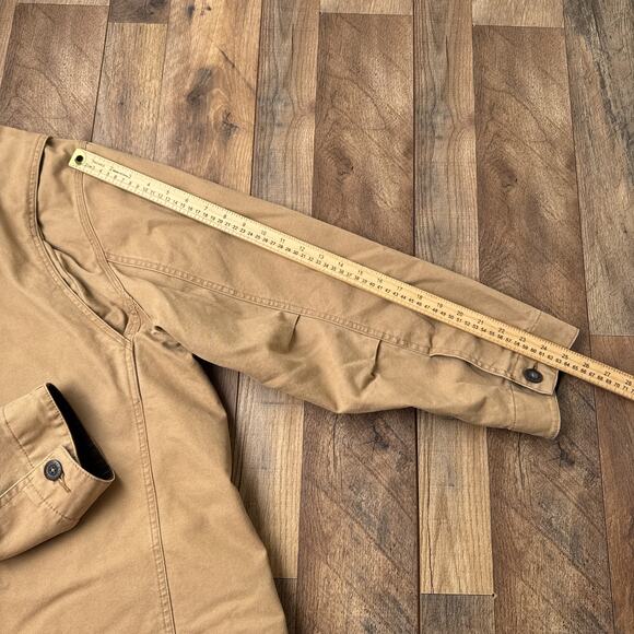 Vintage Orvis Chore Barn Coat Jacket Men's 2XL Brown Canvas Corduroy 6845 - Picture 10 of 11